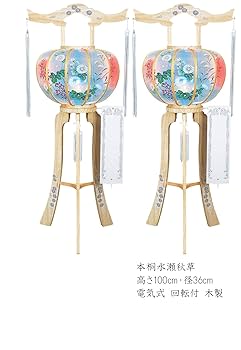 珍品　天然 桐木製 琵琶 びわ　妖精図　音質が美しい インテリア Amazon｜お仏壇のはせがわ 盆提灯 新型 タマゴ HIMAWARI 新型